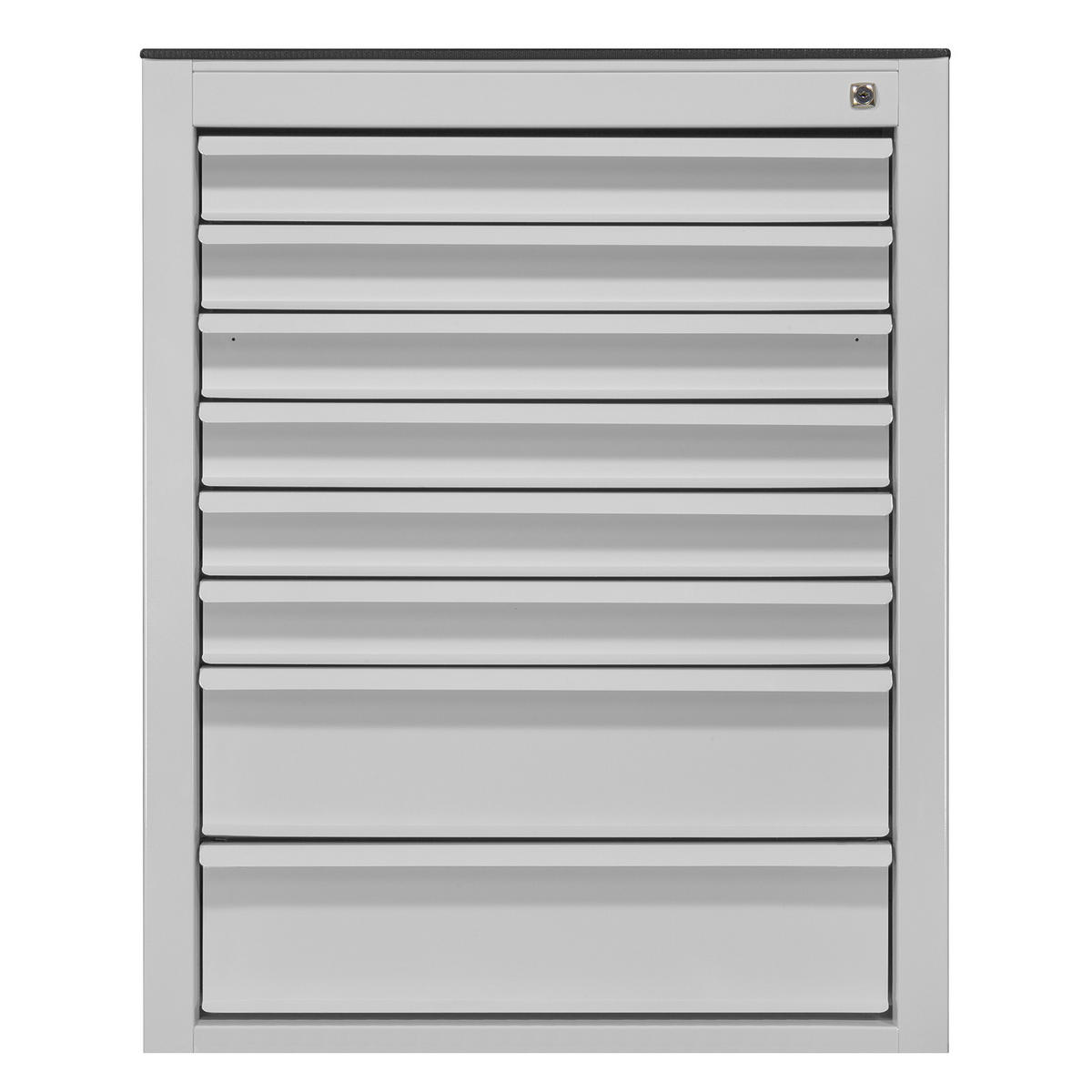SCHUBLADENSCHRANK Kobra mit 8 Schubladen 90x71x55cm Lichtgrau - Grau, Metall (71/90/55cm) - PROREGAL