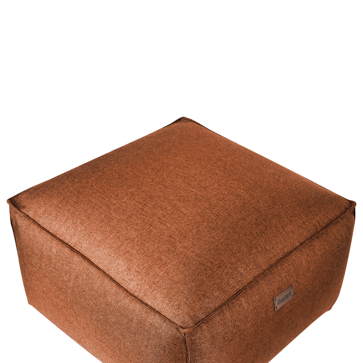 POUF Mukki 50/50/30 cm - Braun, Kunststoff/Textil (50/30/50cm) - Beliani