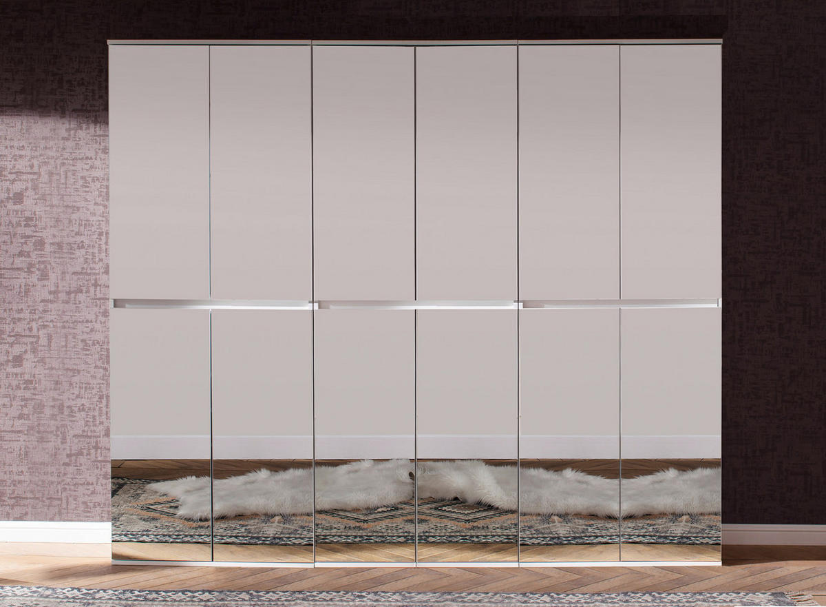 KLEIDERSCHRANK weiß - Weiß, Holzwerkstoff (222/191/34cm) - ebuy24