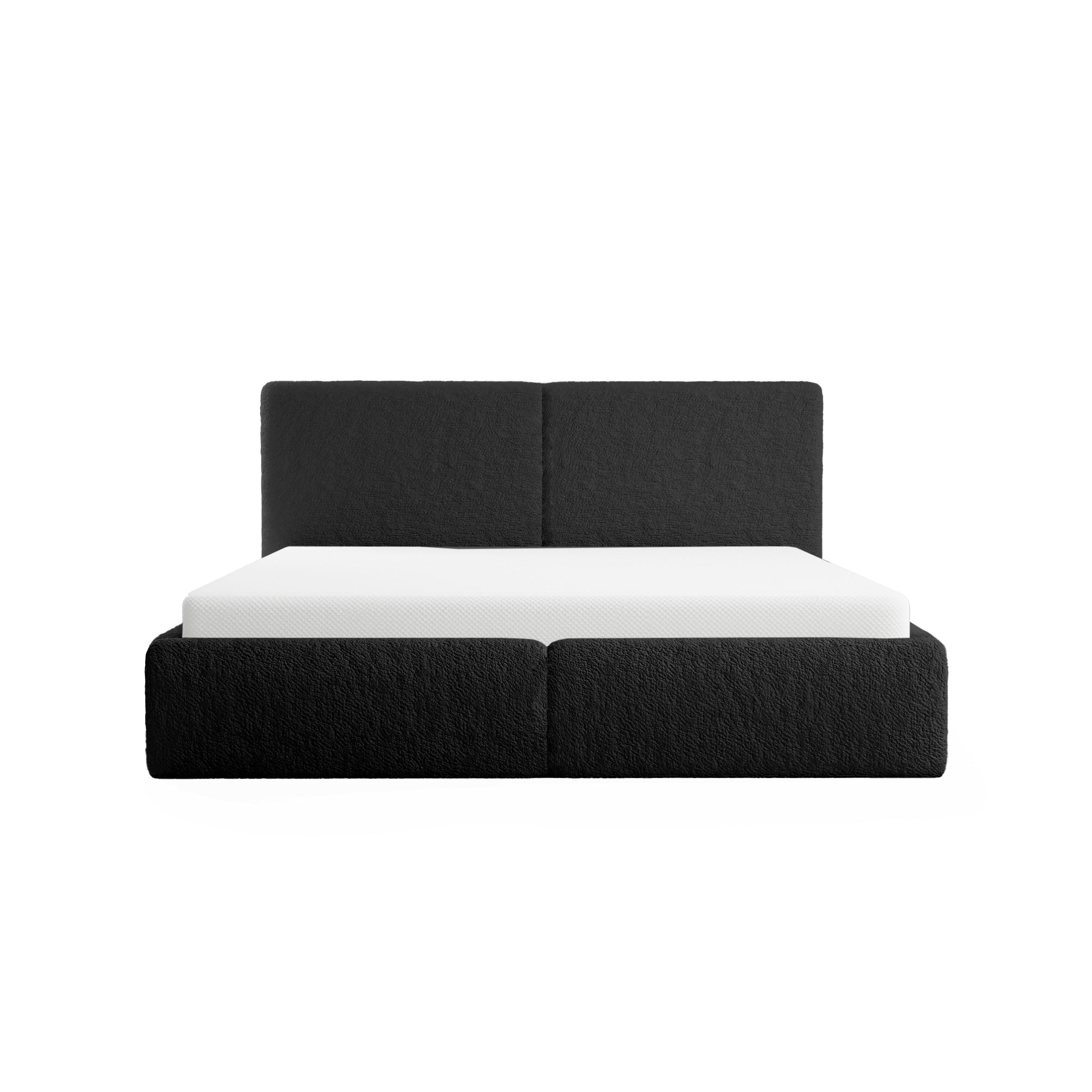 POLSTERBETT Riberia Slim 120x200 cm Schwarz - Schwarz, Holz/Textil (120/200cm) - Fedve