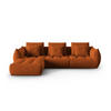 ECKSOFA modular links Bloom aus Samt terrakotta 2 Sitzplätze - Terracotta, Textil (216/332cm) - Micadoni
