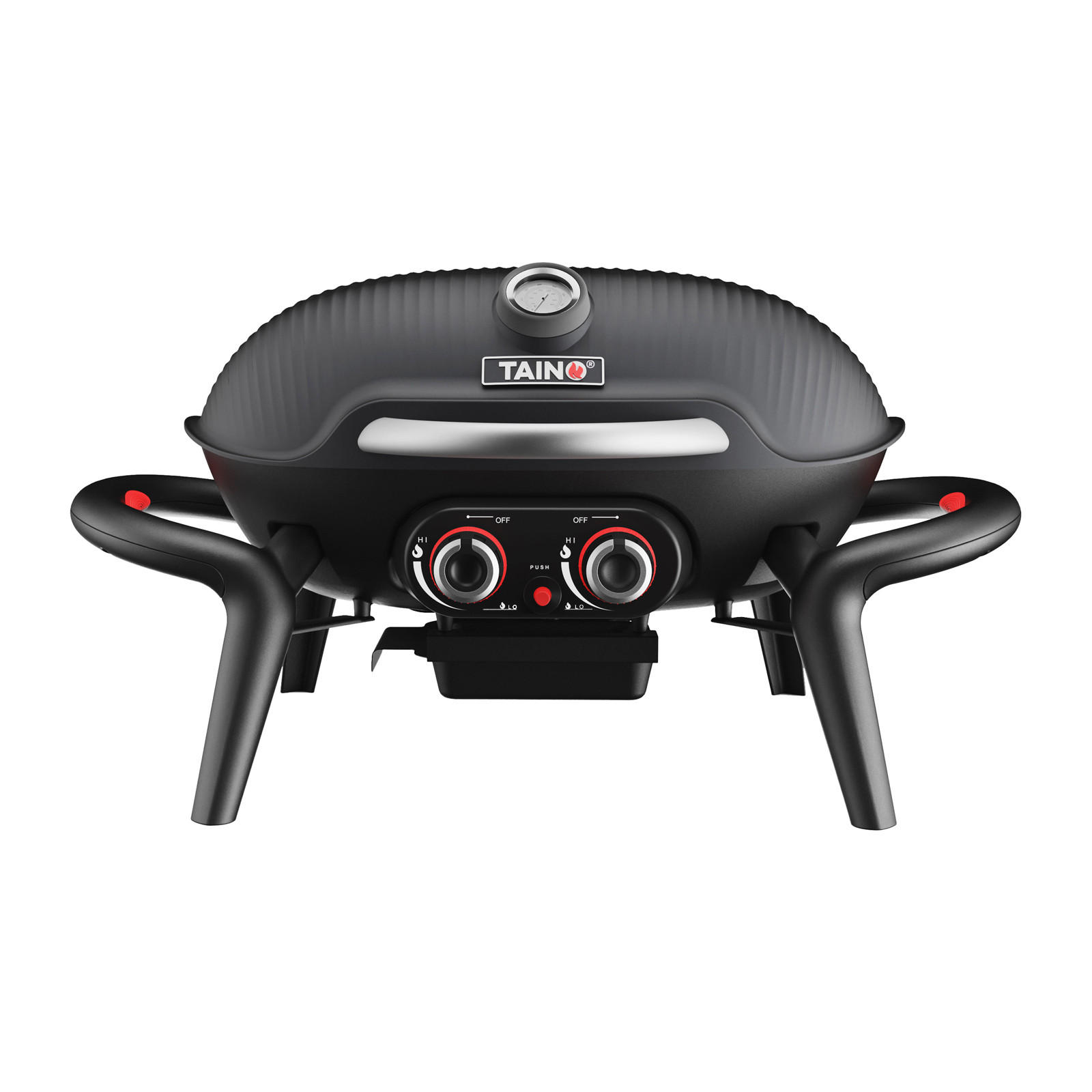 Taino Tischgrill Schwarz 73x38x50 cm