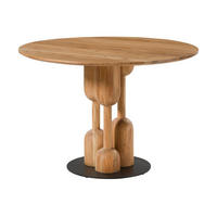 ESSTISCH rund Akazie 115x115x76 natur lackiert NARA - Naturfarben, Holz (115/115/76cm) - Massivmoebel24