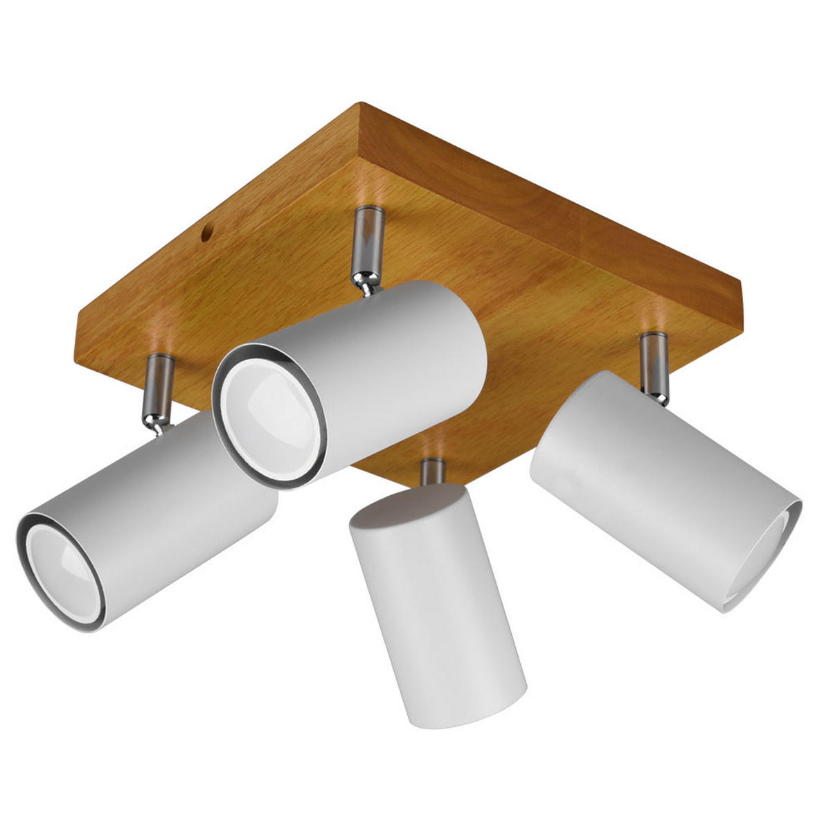 DECKENLEUCHTE Marley Holz Braun - Braun, Holz (22/22/16cm)