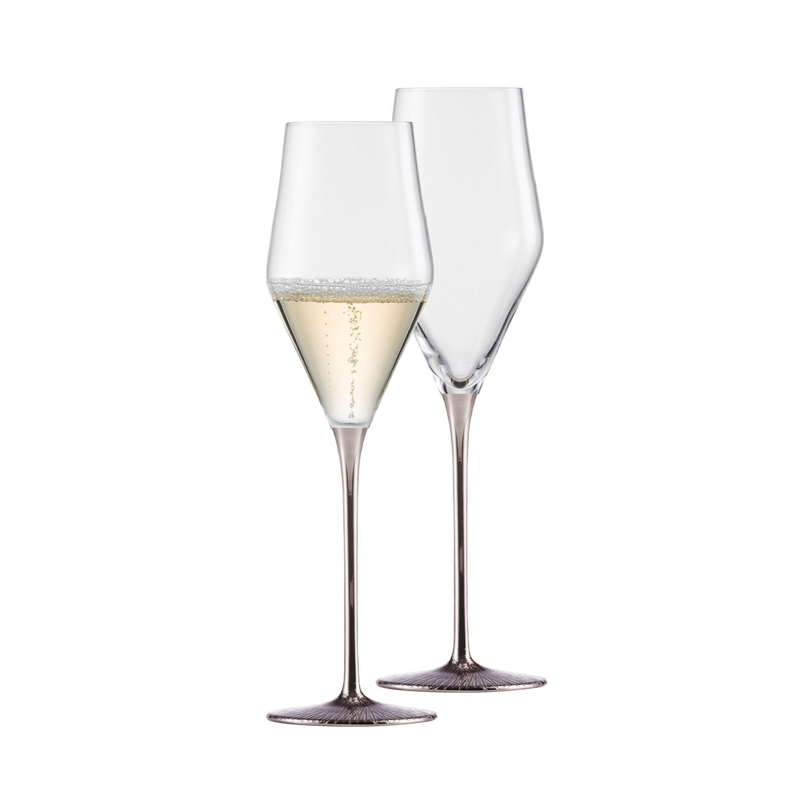 CHAMPAGNERGLÄSER Ravi Platin transparent 260 ml 2er Set - Transparent, Glas (0.26L) - Eisch