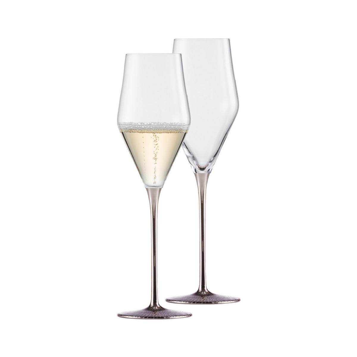 CHAMPAGNERGLÄSER Ravi Platin transparent 260 ml 2er Set - Transparent, Glas (0.26L) - Eisch
