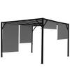 PERGOLA BEJA Grau - Grau, Metall (305/212/405cm) - MCW
