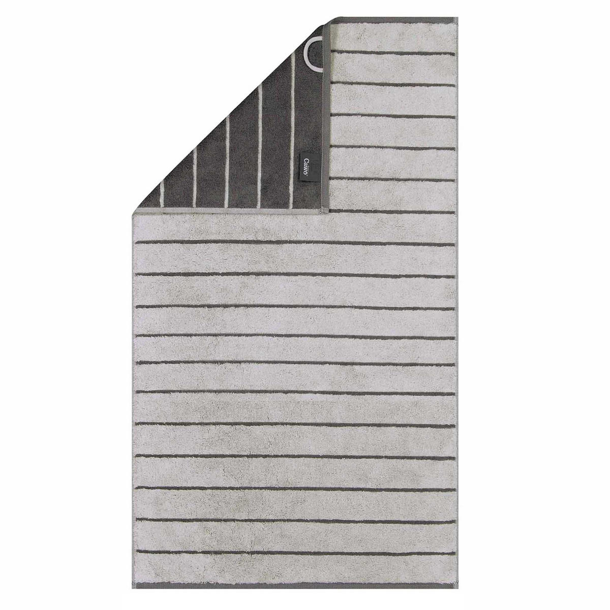 GÄSTETUCH BALANCE DOUBLEFACE 6232 PLATIN - 77 - Grau, Textil (30/50cm) - Cawoe