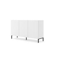 KOMMODE Weiß, Schwarz 150/87/42 - Schwarz/Weiß, Holzwerkstoff (150/87/42cm) - RAUMHIRSCH FURNITURE