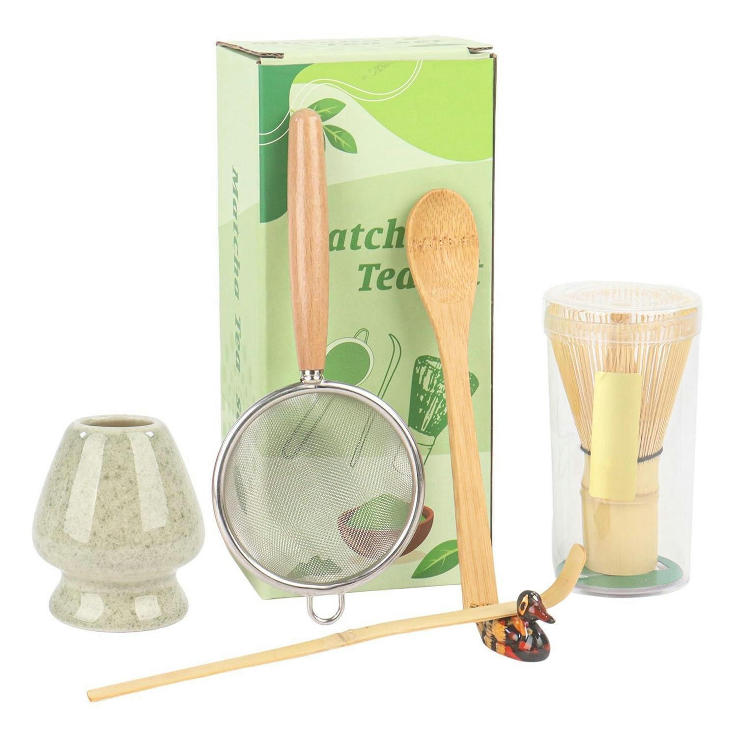 MATCHA Besen Set 6-teilig - Grün, Keramik (8/6.5/19cm)