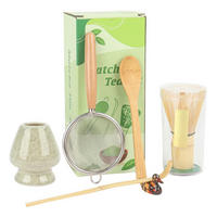 MATCHA Besen Set 6-teilig - Grün, Keramik (8/6.5/19cm)