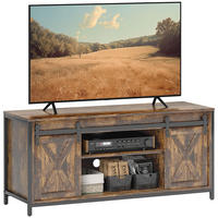 TV-SCHRANK, Fernsehtisch für Fernseher bis zu 60 Zoll, 120 x 40 x 54 cm Braun - Braun, Holzwerkstoff (120/54/40cm) - HOMCOM