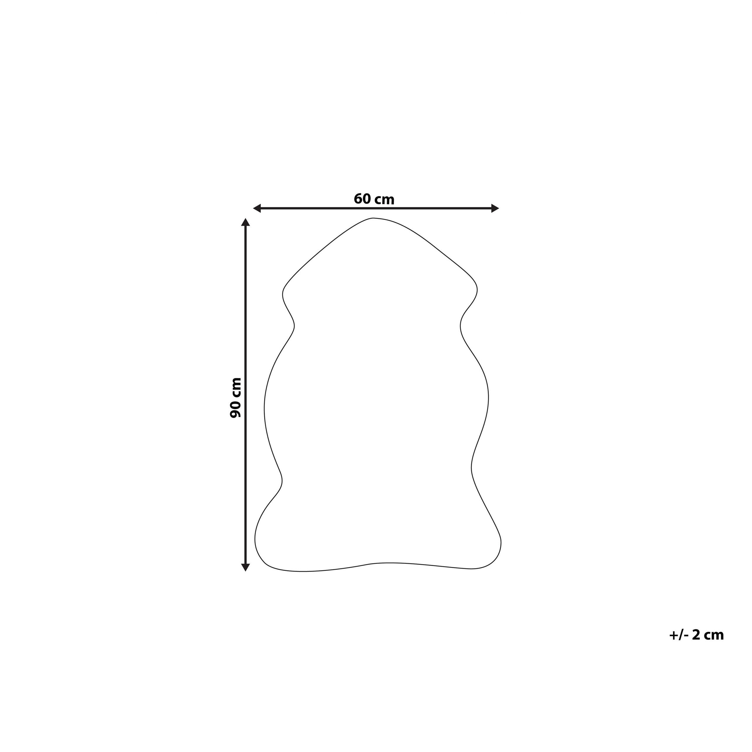 Thumbnail - Beliani Shaggy-Kunstfell-Teppich, Beige, Kunststoff, Freiform, 53x88 cm, Teppiche & Böden, Teppiche, Hochflorteppiche & ...