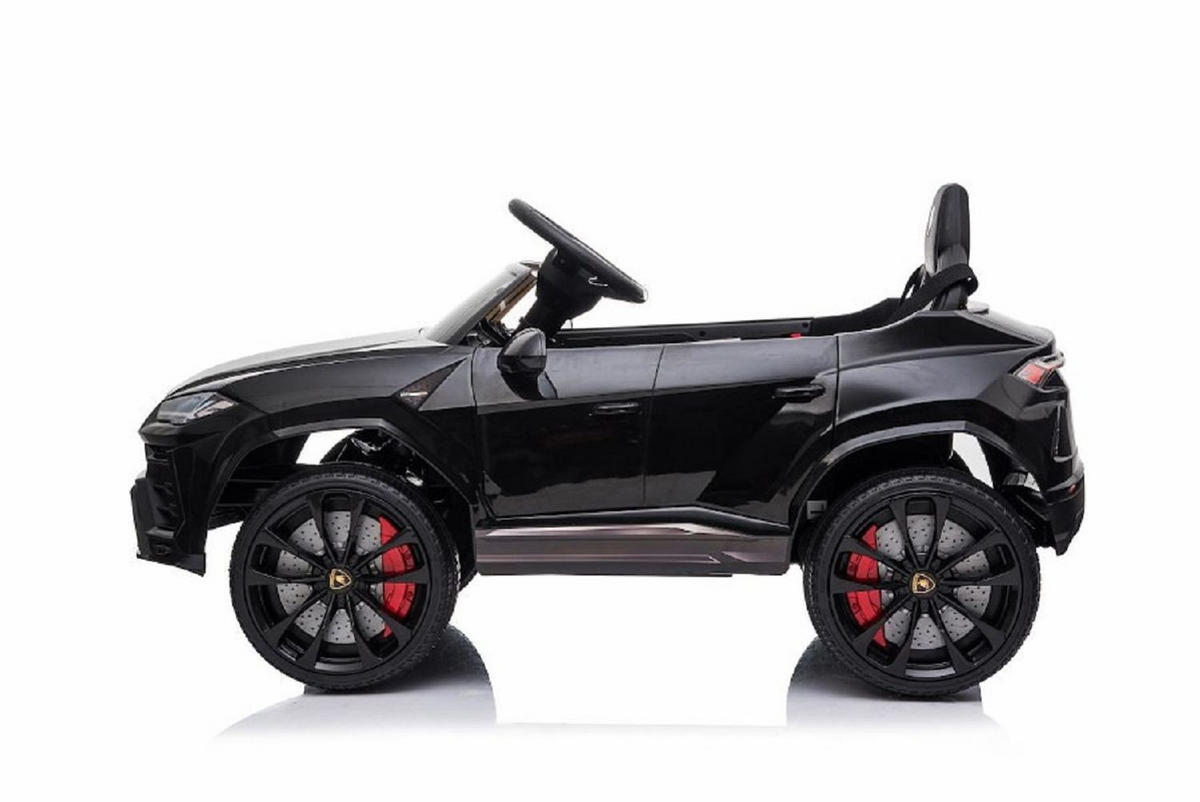 KINDER ELEKTROAUTO Lamborghini Urus Radio, MP3-Anschluss, EVA-Reifen, Kunstledersitz, Fernbedienung - Schwarz, Kunststoff (105/65/52cm) - Es-Toys