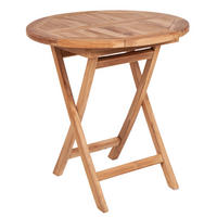 GARTENTISCH EMPIRE TEAK Teakholz rund Natur 70 cm - Braun, Holz (70/70/75cm) - riess-ambiente