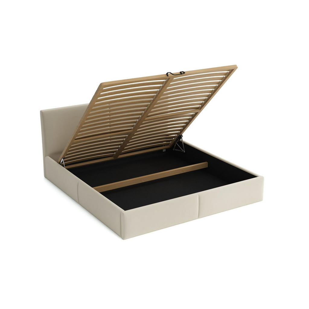 Thumbnail - Fun Möbel Polsterbett, Graphit, Textil, 140x200 cm, Schlafzimmer, Betten, Polsterbetten