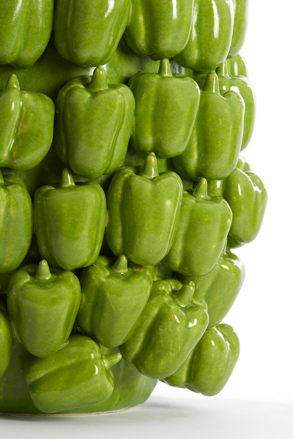 VASE Paprika Grün Ø35/47 cm - Grün, Keramik (47cm) - Light & Living