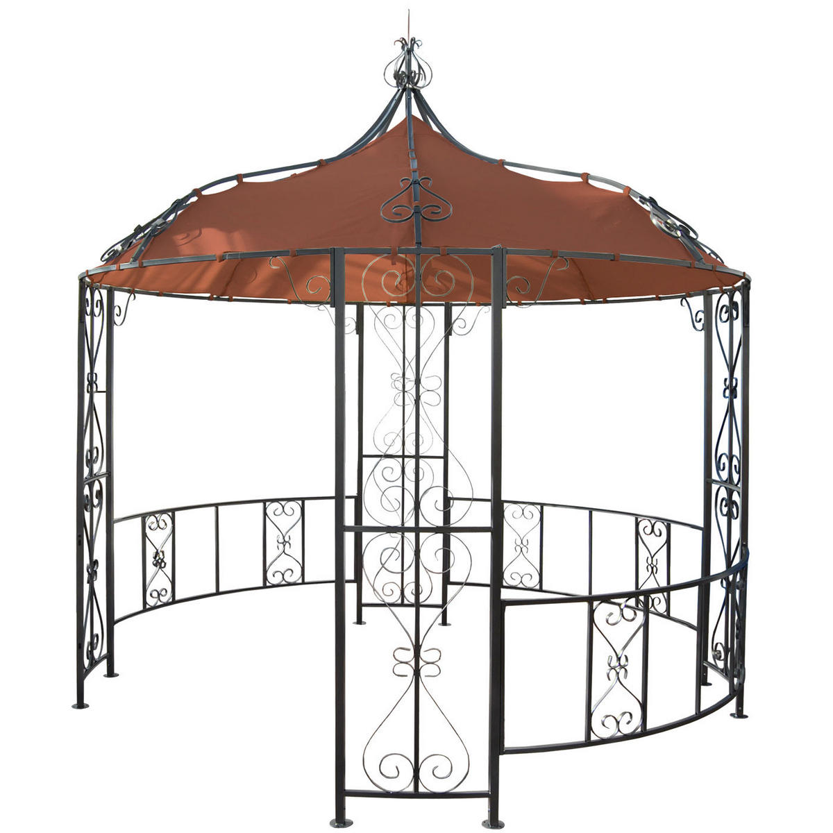 PERGOLA CABRERA Orange, Braun - Orange/Braun, Metall (296/330/293cm) - MCW