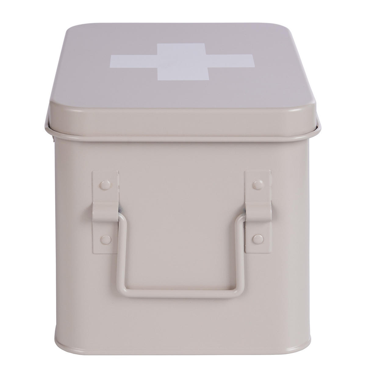 MEDIKAMENTENBOX Medic - Beige, Metall (16/16/22cm) - Butlers