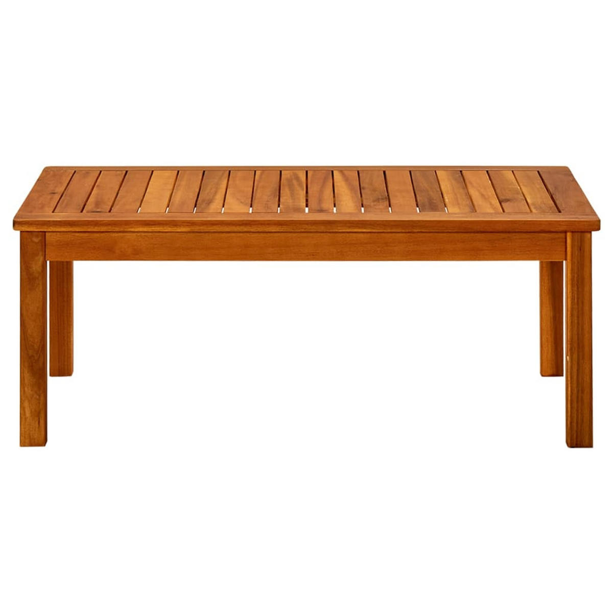 COUCHTISCH mit Latten-Tischplatt, 90/50/36 cm, aus Massivholz Akazie - Braun, Holz (90/50/36cm) - vidaXL