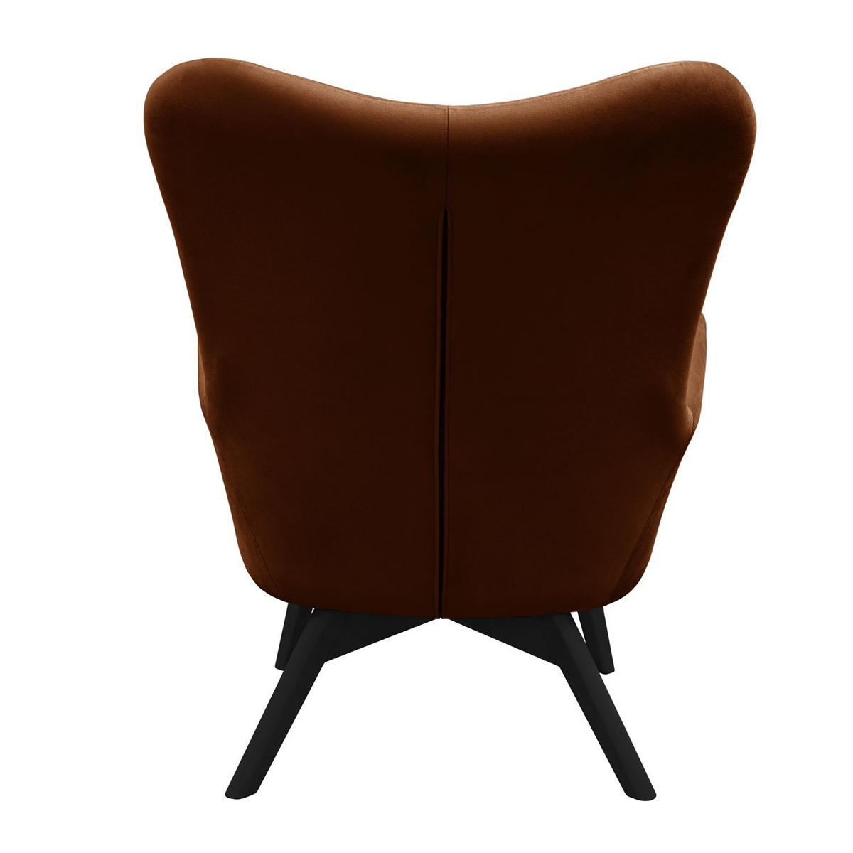 SESSEL SAND mit schwarzen Beinen - Schwarz/Braun, Textil (80/105/86cm) - Lookway