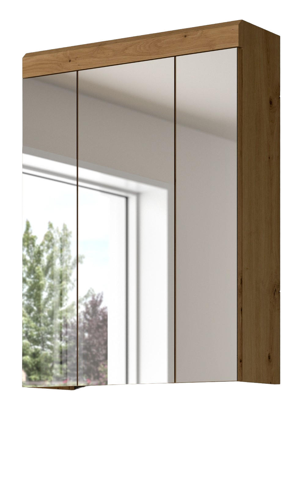 Inn.Furn Spiegelschrank Eiche Artisan 60x79x19 cm