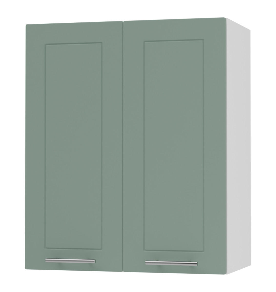 Feldmann-Wohnen Küchenhängeschrank Mintgrün, Weiß 60x72x32.5 cm