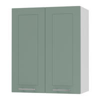 KÜCHENHÄNGESCHRANK Kvantum W3/60 Mint Matt / Weiß Matt 60 / 32,5 / 72cm - Weiß/Mintgrün, Holz/Holzwerkstoff (60/72/32.5cm) - Feldmann-Wohnen