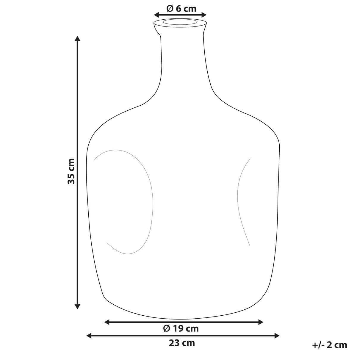 BLUMENVASE Glas grün Kerala - Grün, Glas (35cm) - Beliani