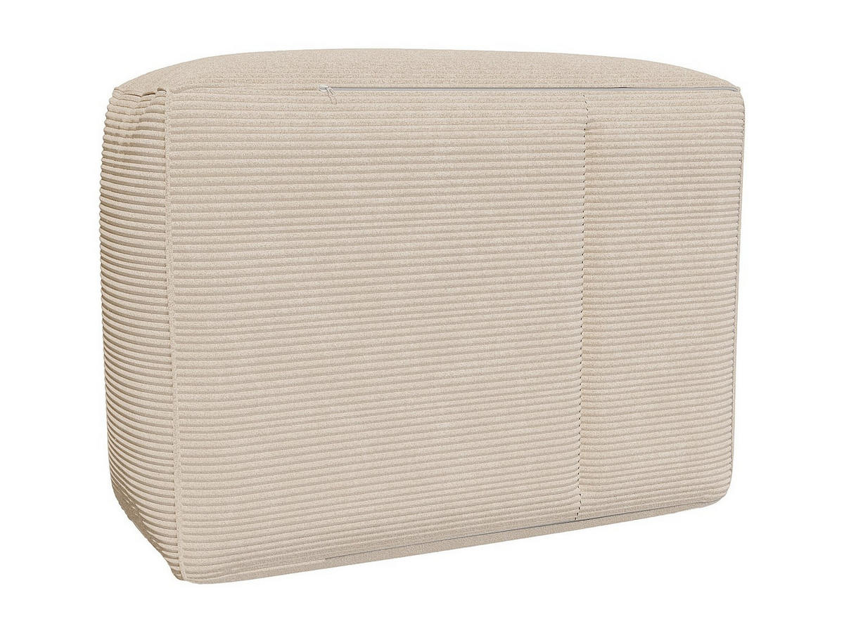 SITZHOCKER - 1 Person - stoff - beige Noumara - Beige, Textil (70/35/70cm) - Vente-Unique