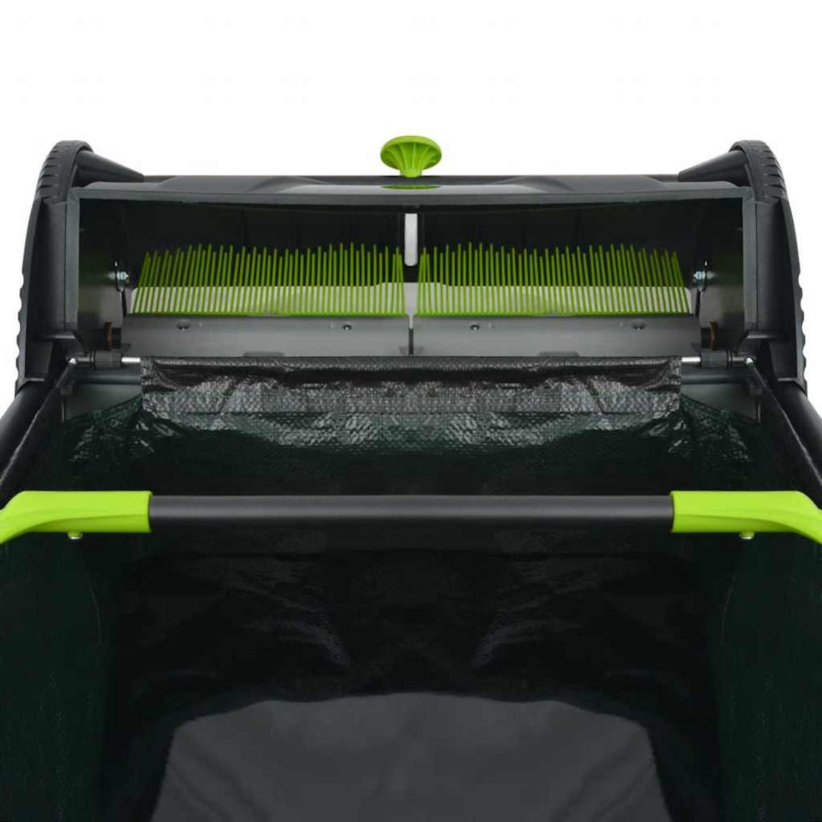 RASENKEHRMASCHINE 112/66/78 cm, 103 L, aus PP und Stahl, Schwarz und Grün - Schwarz, Kunststoff (66/78/112cm) - vidaXL