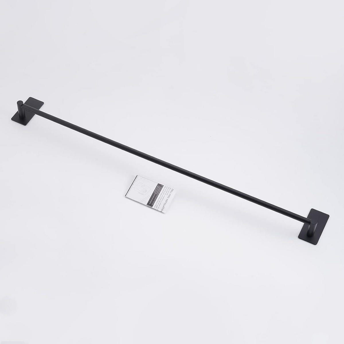 HANDTUCHHALTER ohne Bohren 75 cm Schwarz Matt - Schwarz, Metall (5.6/8.9/81cm)
