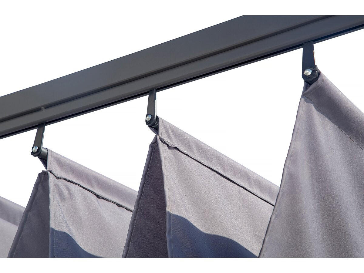 PERGOLA - MARKISE Grau - Grau, Metall (290/231/395cm) - Habitat Garten