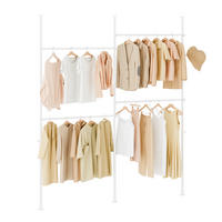 TELESKOP KLEIDERSTÄNDER Weiß - Weiß, Kunststoff (226/285/3cm) - SoBuy