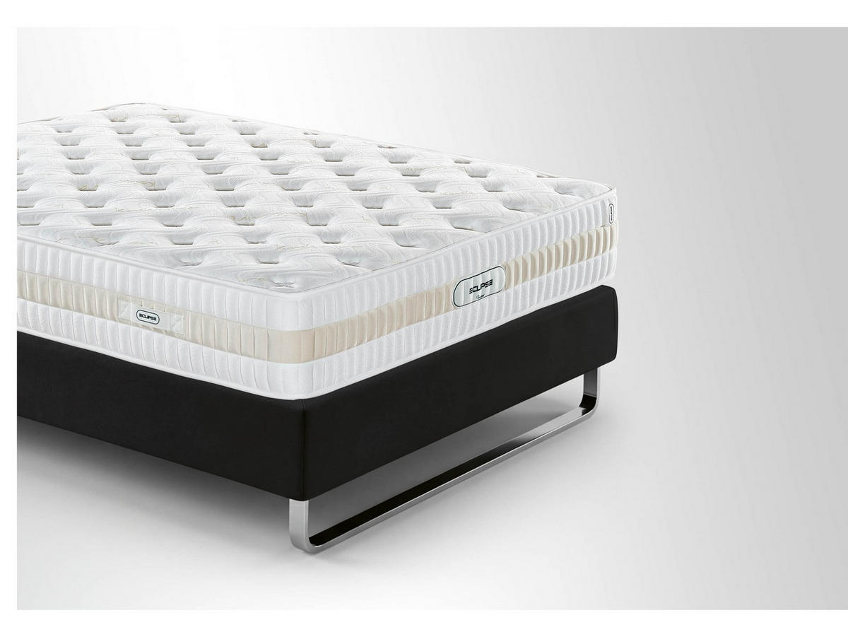 POLSTERBETTSET Eclipse 160x200 Creme - Creme, Textil/Metall (160/200cm) - Villa Möbel