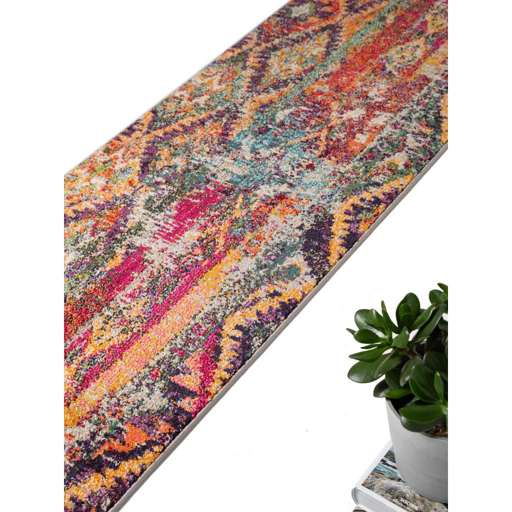 Thumbnail - benuta Nest Läufer, Mehrfarbig, Textil, Rechteckig, 70x240 cm, Oeko-Tex® Standard 100, wasserabweisend, Teppiche & Böden...