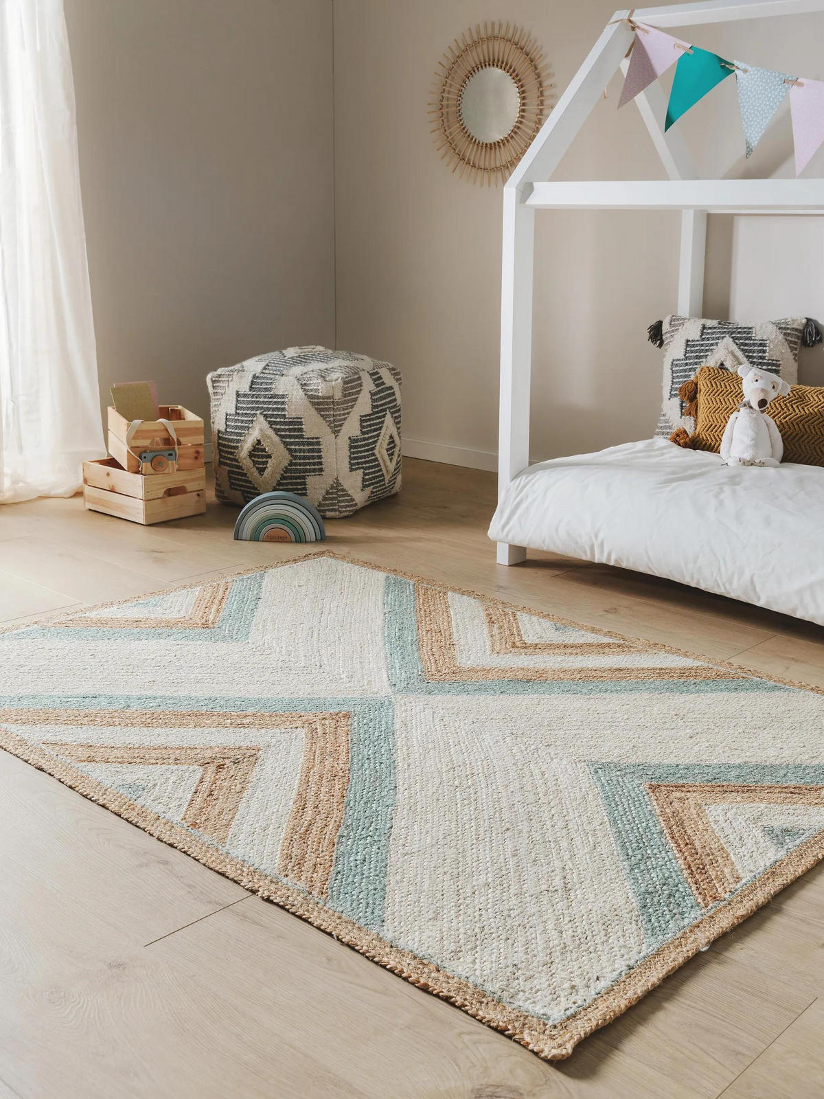 KINDERTEPPICH Frieda Mint 160x230 cm - Mintgrün, Textil (160/230cm) - Lytte