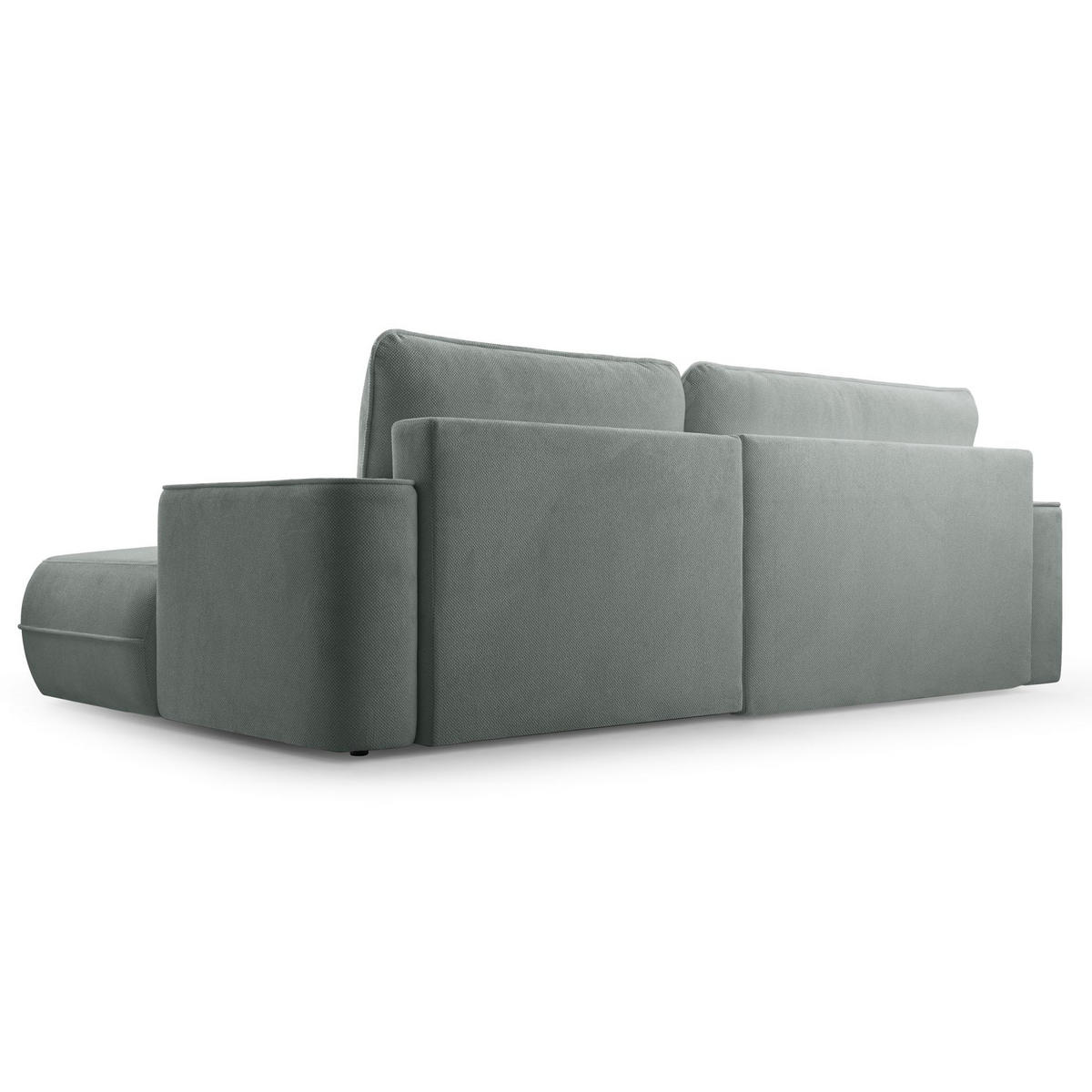 ECKSOFA Fuerro Graubeige Strukturstoff - Taupe/Schwarz, Kunststoff/Textil (260/168cm) - Selsey