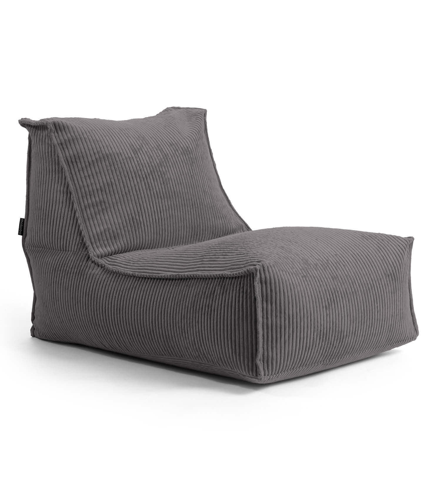 SITZSACK Cord Der Gelassene - Anthrazit, Textil (100/65/65cm) - Mokebo