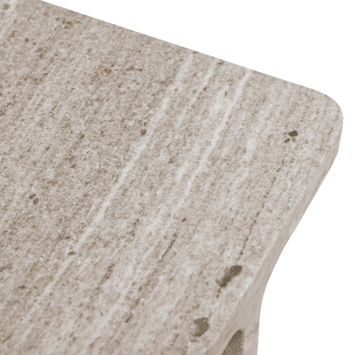 BEISTELLTISCH aus Marmor L38 cm - HYPPOLITE - Beige, Naturmaterialen (49/49/46cm) - Signature