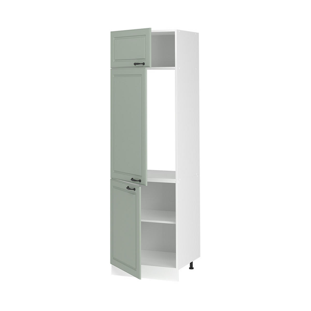 SKŘÍŇKA NA LEDNICI R-Line, Mint venkovský dům/Bílá, 60 cm - bílá/zelená barva, kompozitní dřevo (60/206.8/57.2cm) - Vicco