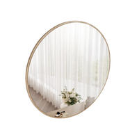 WANDSPIEGEL OVALINE 100 cm Cremona-Eiche - Eichefarben, Glas/Holzwerkstoff (100/100/1.6cm) - Idohome