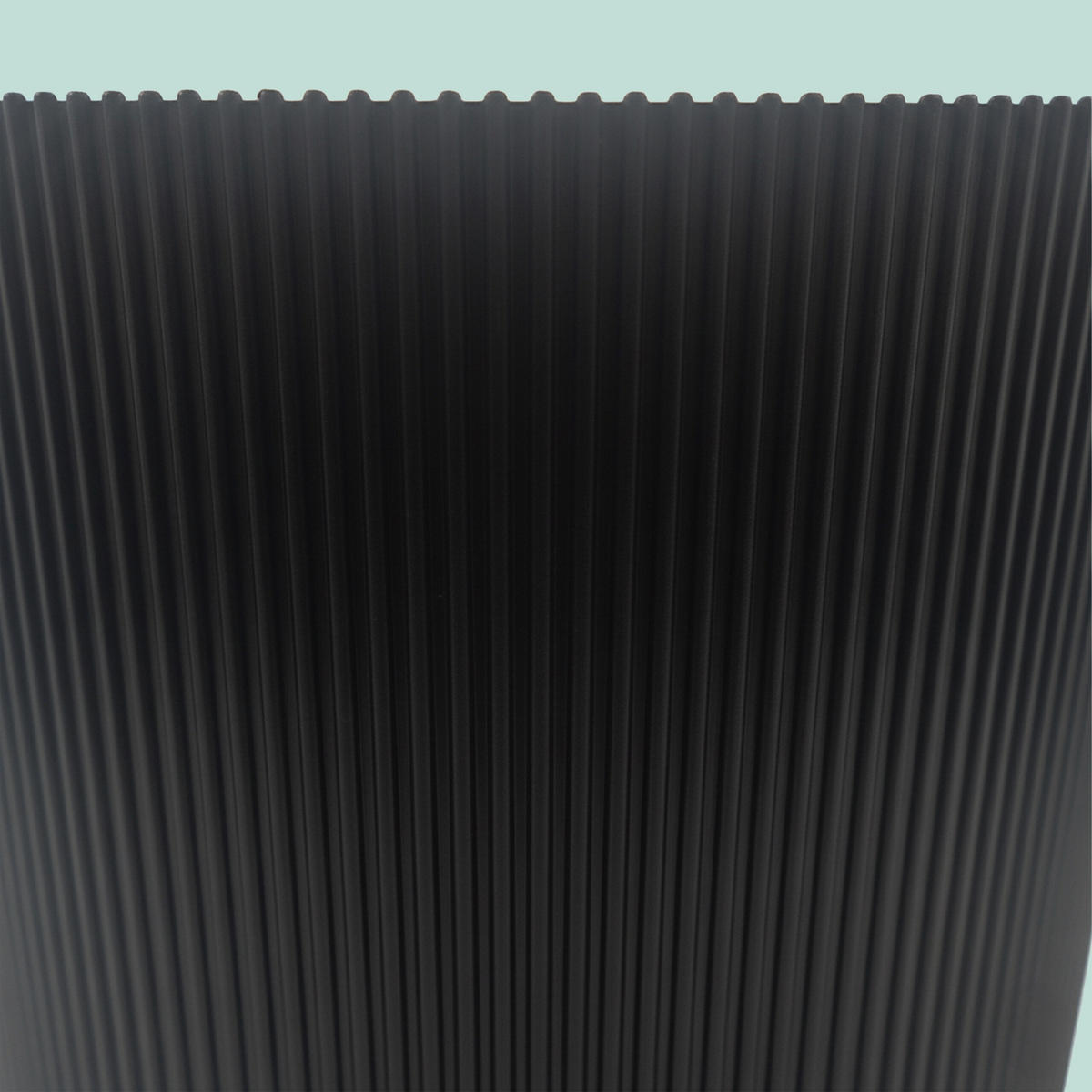 2XBLUMENTOPF - Schwarz, Kunststoff (20cm) - Relaxdays