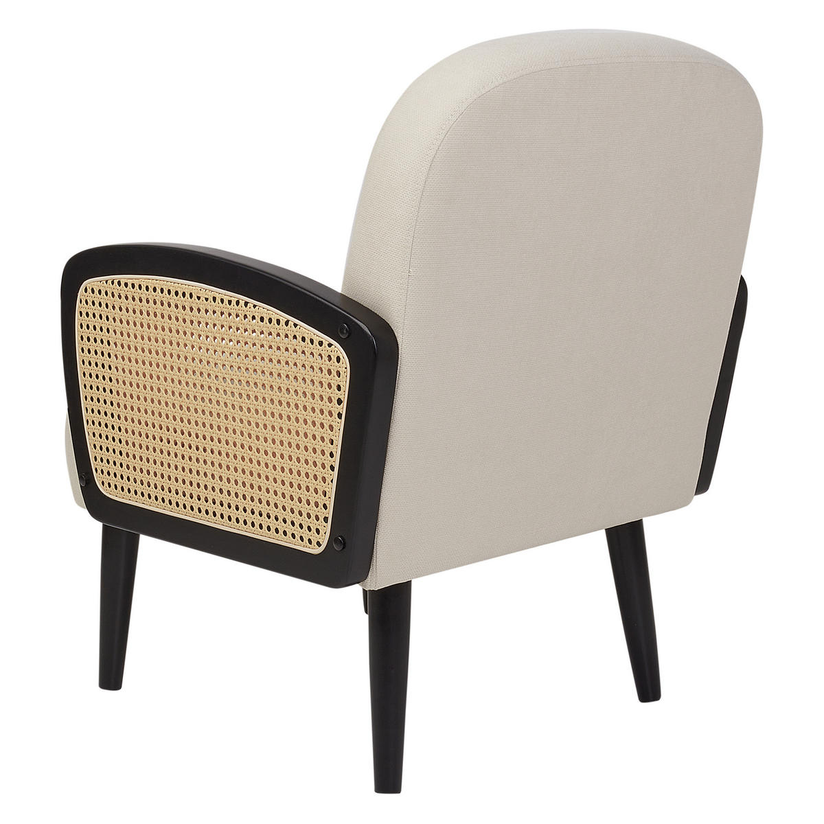 SESSEL Schwarz Dvenberg - Hellbraun/Beige, Textil (61/78/73cm) - Beliani