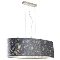 HÄNGELEUCHTE Metall Grau matt - Grau, Metall (65/25/140cm) - Globo Lighting