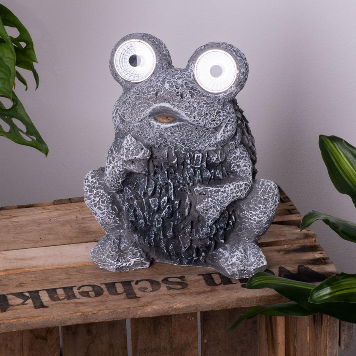 LED AUSSENLEUCHTE Solarleuchte Grau - Grau, Kunststoff (17/14/21cm) - Globo Lighting