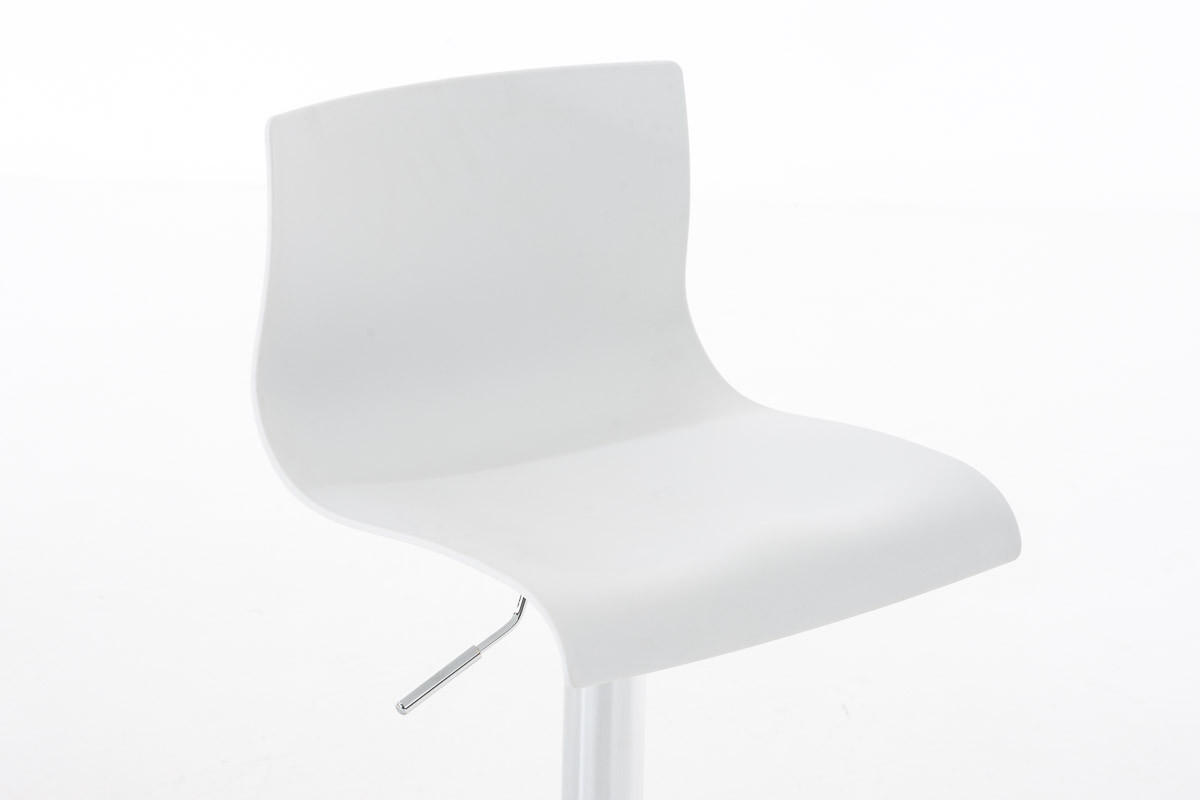 BARHOCKER BERLIN Weiß Kunststoff - Weiß, Kunststoff/Metall (39/84/36cm) - DELUKE