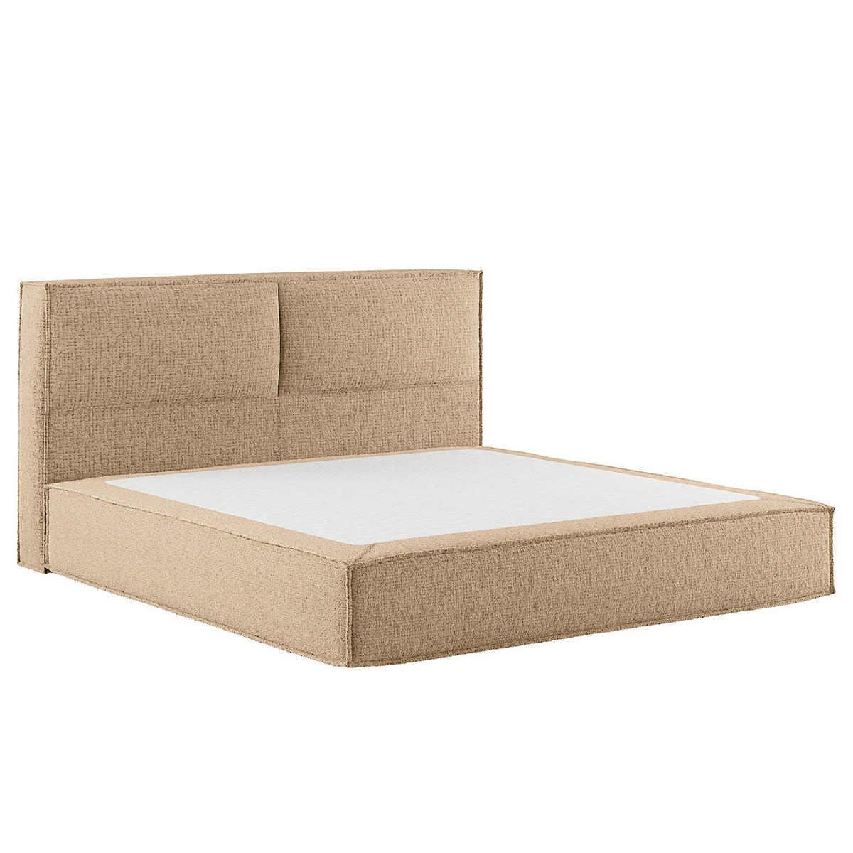 BOXSPRINGBETT mit Kopfteil - Premium - Beige, Textil (180/200cm) - home24
