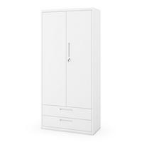 METALLSCHRANK Megan - Weiß, Metall (90/195/40cm)