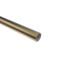 RUNDROHR 120 cm, 16 mm Ø Messing Antik - Bronzefarben, Metall (120cm) - INTERDECO